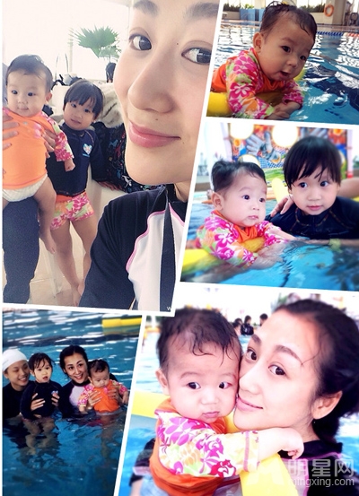 蒋丽莎携儿女出境获赞 陈浩民浪子回头超幸福