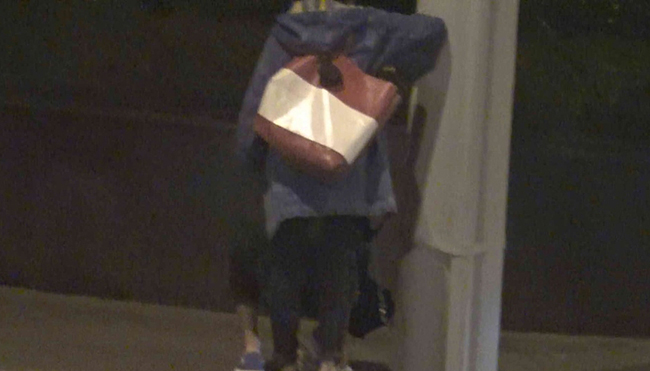 陈意涵男友蹲下系鞋带