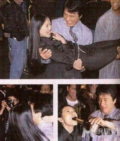章子怡坐成龙大腿献吻 揭女星迷乱私生活