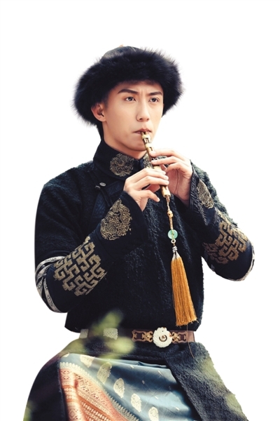 黄景瑜此前被公布的在剧中的努尔哈赤扮相