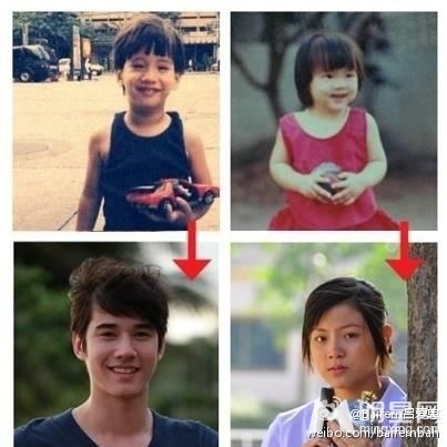 马里奥与小水儿时萌照曝光