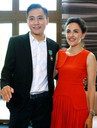 刘烨与妻子安娜伊思