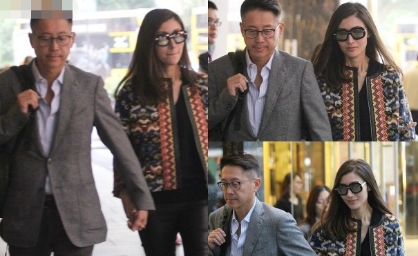豪门阔太李嘉欣与老公许晋亨甜蜜牵手逛街
