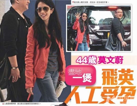 莫文蔚推掉工作暂停捞金 赶赴国外备孕当妈