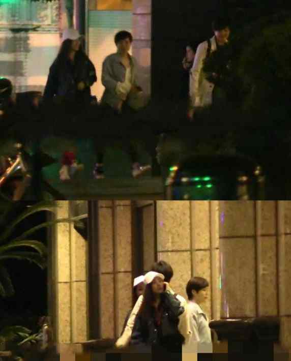 李小璐深夜与友出街被拍 看似心情不错