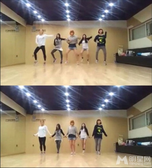 WonderGirls曝光练习舞蹈视频 跳舞减肥