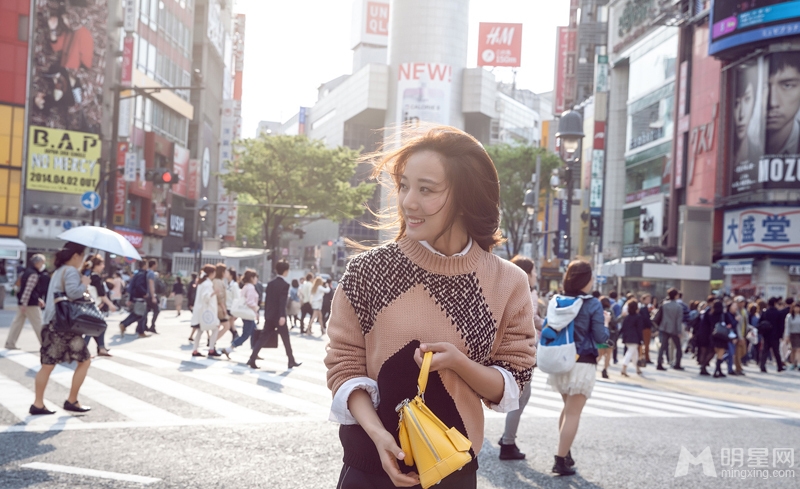 王珞丹日本街拍回眸百媚生_图-4