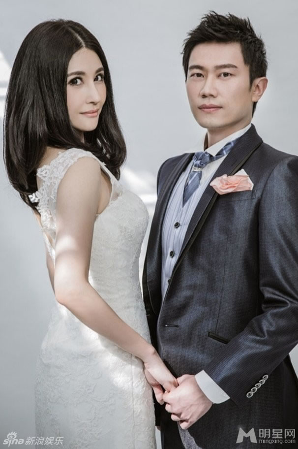 名媛穆熙妍美艳婚纱照男才女貌获秀甜蜜