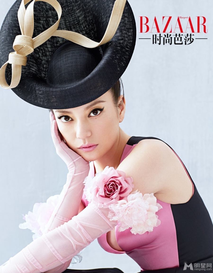 赵薇登芭莎杂志封面眼妆妩媚展风情_图-3