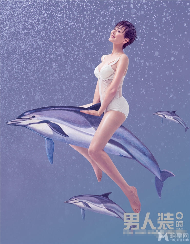 戴娇倩登男人装眼神迷离性感诱惑_图-3