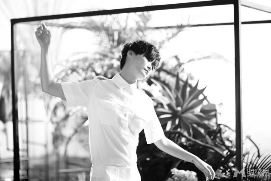 李宇春文艺写真纯白衬衣展率性_图-4