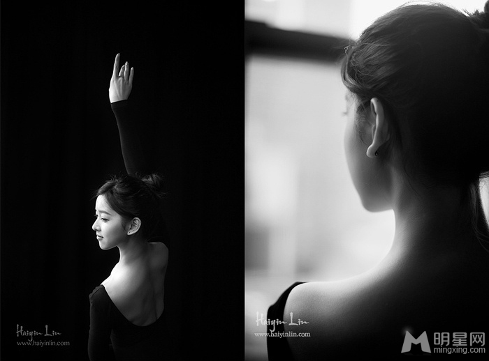 奶茶妹妹章天泽芭蕾写真大秀修长身姿展魅力_图-4