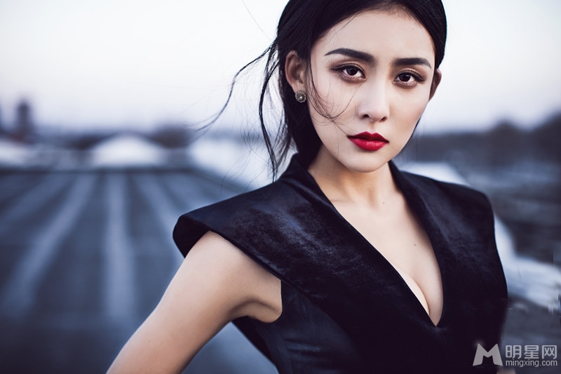 贾青高冷写真微露酥胸性感至极_图-4