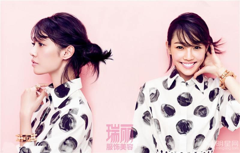 白百合瑞丽封面大片粉嫩出镜笑靥如花_图-4