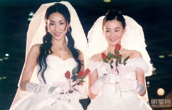 张柏芝黎姿昔日婚纱照女神美艳动人_图-4