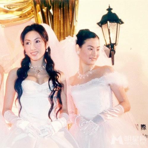 张柏芝黎姿昔日婚纱照女神美艳动人_图-6