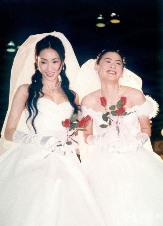 张柏芝黎姿昔日婚纱照女神美艳动人_图-8