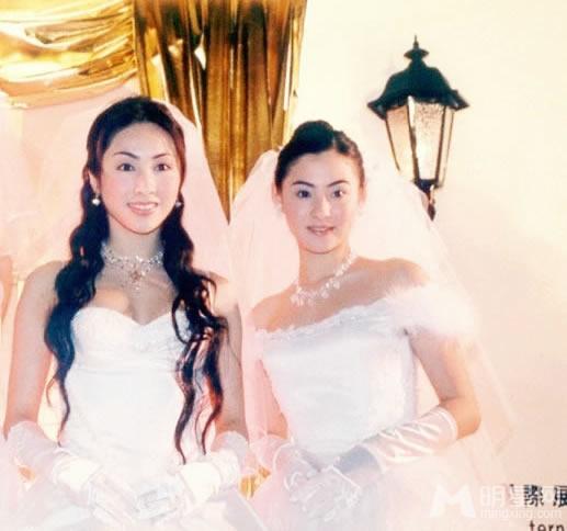 张柏芝黎姿昔日婚纱照女神美艳动人_图-5