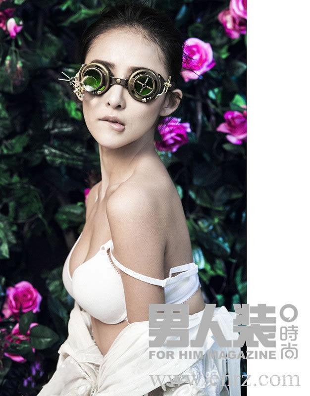贾青拍男人装性感写真化身SM女王_图-6