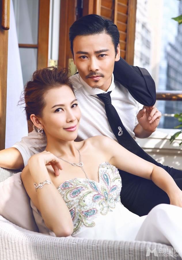 蔡少芬张晋甜蜜秀恩爱拍摄时尚大片俏皮且甜蜜_图-2