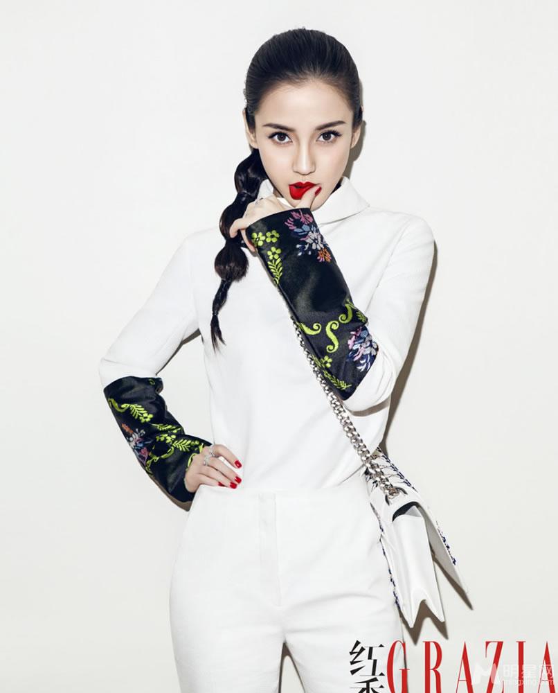 Angelababy烈焰红唇写真演绎时尚娇娃_图-2