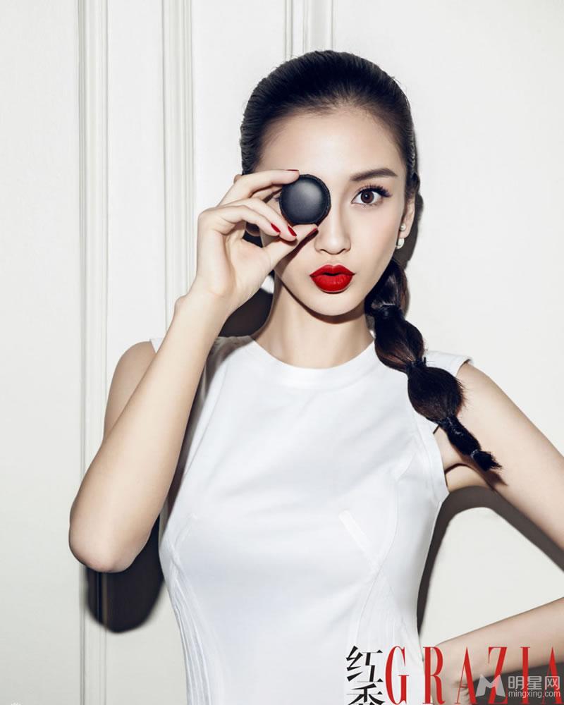 Angelababy烈焰红唇写真演绎时尚娇娃_图-5