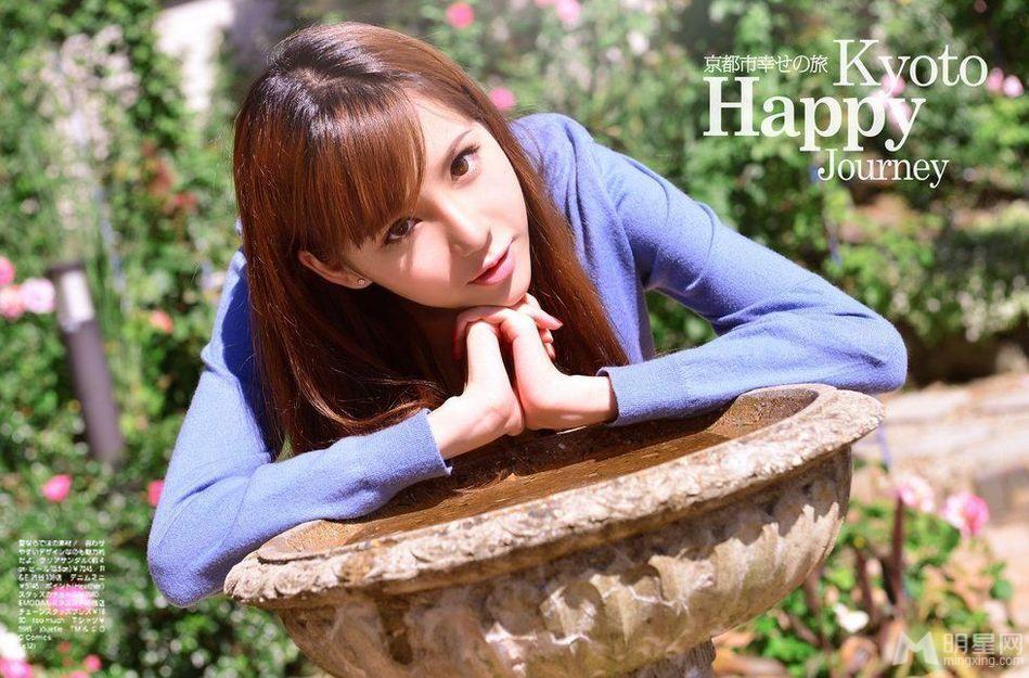 宅男女神叶梓萱日本京都田园清纯唯美写真_图-1