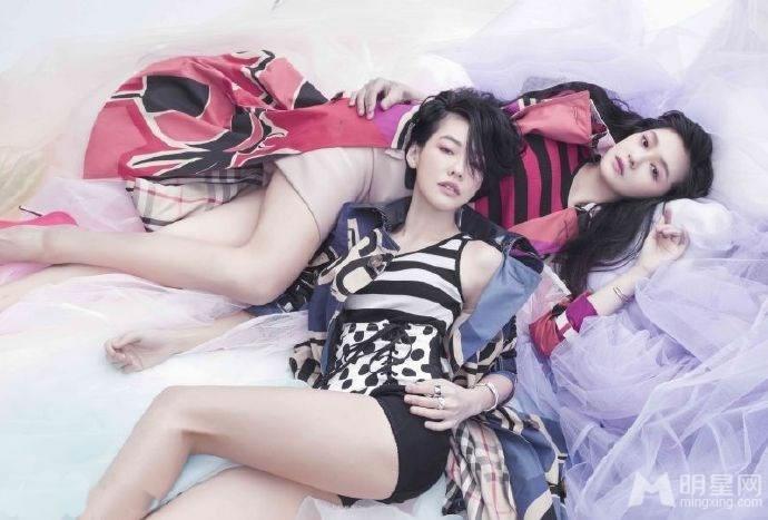 大S小S合体拍杂志写真小S自认俗辣_图-1
