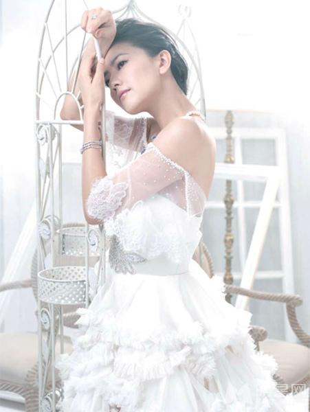 高圆圆婚纱系列写真楚楚动人_图-16