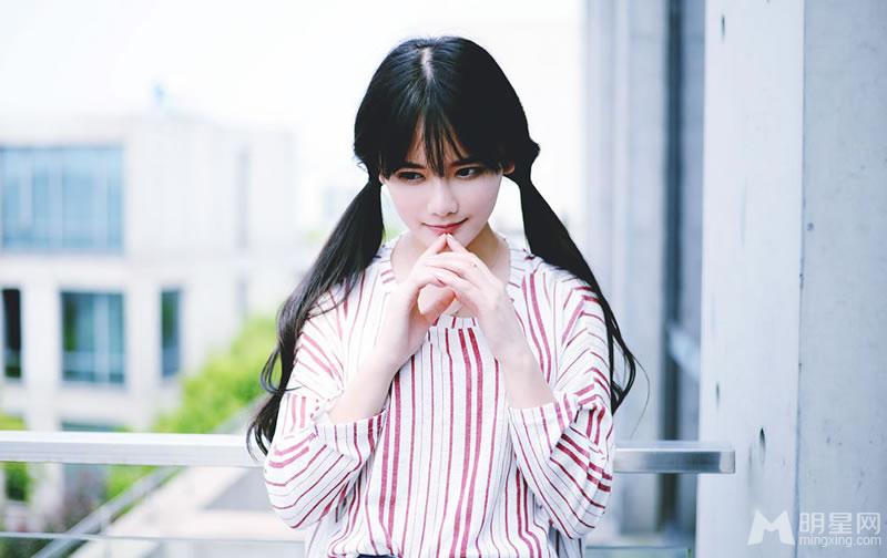 豆瓣女神南笙再曝写真双马尾清纯可爱素_图-1
