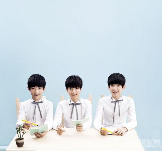 TFBOYS三人集体装合照阳光活泼天真可爱_图-4