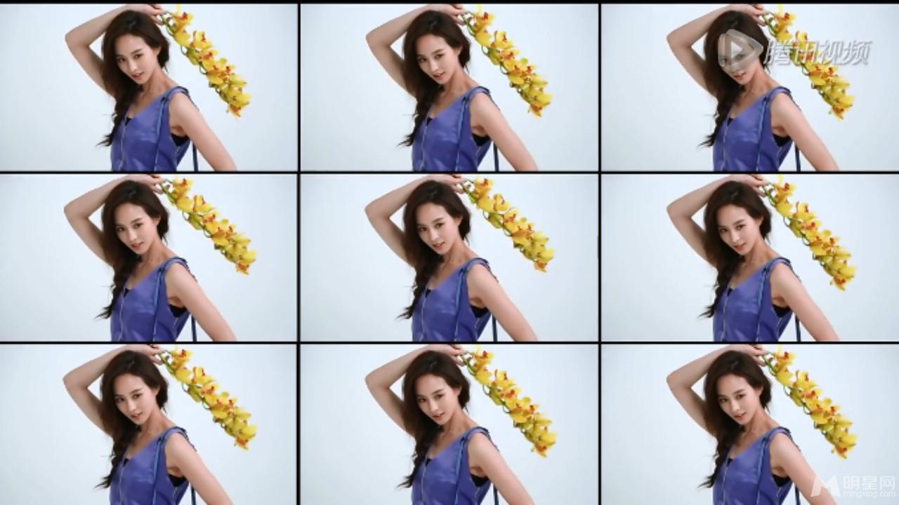 张钧甯蓝银色穿搭清澈罗马风时尚写真_图-14