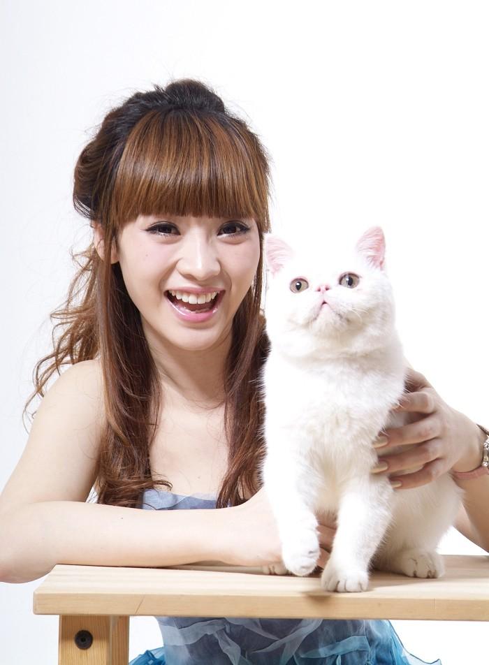 柳岩与猫亲密写真《宠物世界猫迷》_图-1