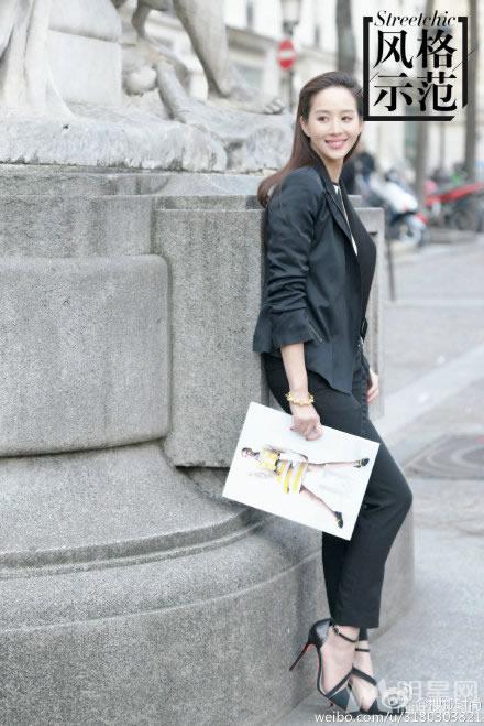 张钧甯风格示范完美演绎气质小清新与鲜花融合_图-9