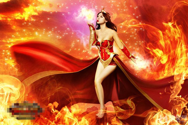 性感女神柳岩某手游性感定妆照曝光_图-12