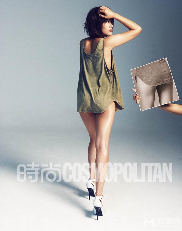 柳岩性感写真登《时尚COSMO》杂志_图-5