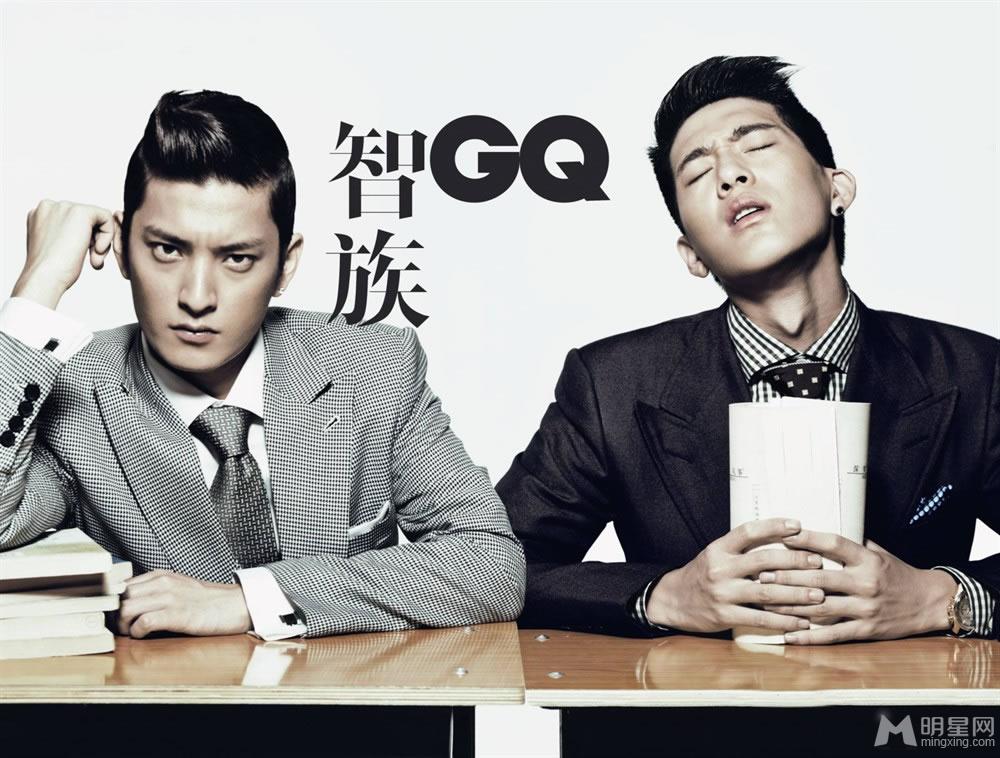 井柏然《GQ》率众超模演绎