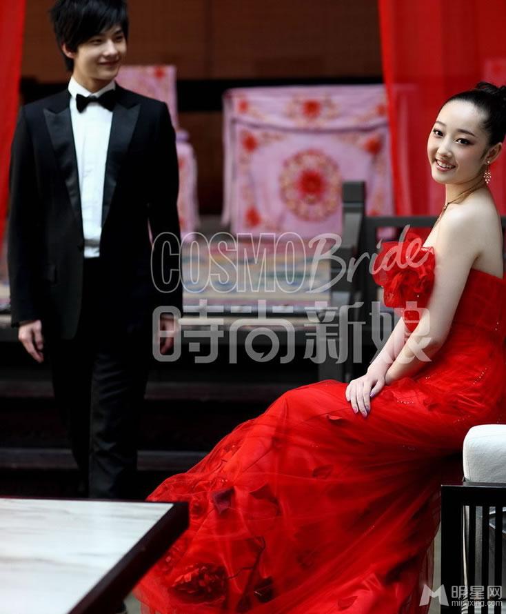 杨洋蒋梦婕《时尚新娘》大片金童玉女令人生羡_图-5