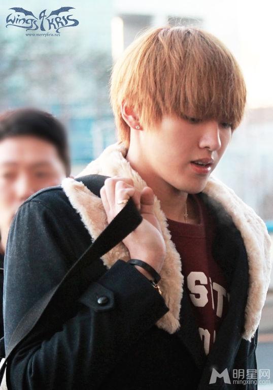 2013年1月EXO韩国金浦飞往北京机场写真吴亦凡图片_图-3