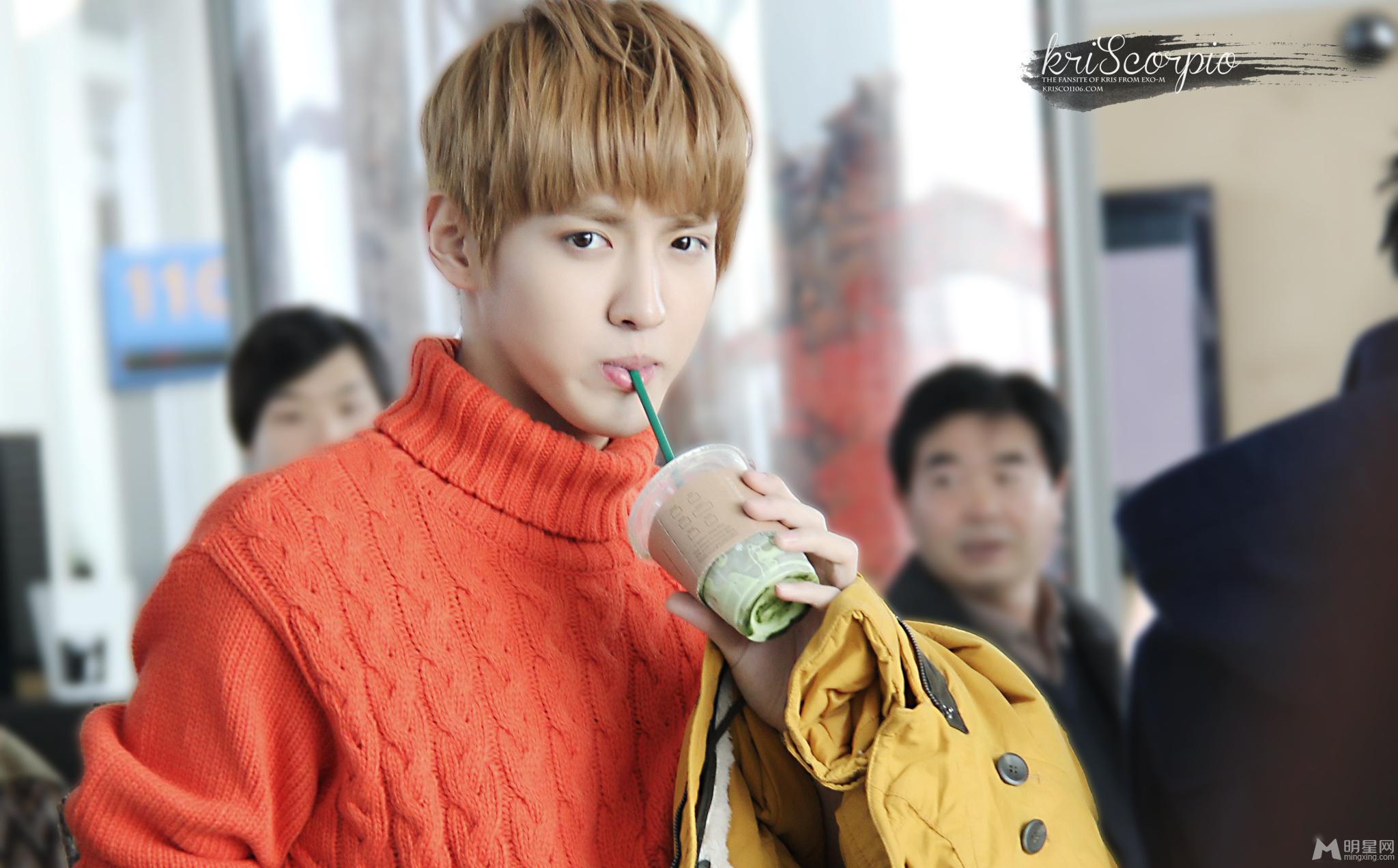 2012年12月EXO机场帅气写真吴亦凡图片颜值爆表时尚造型合集_图-7