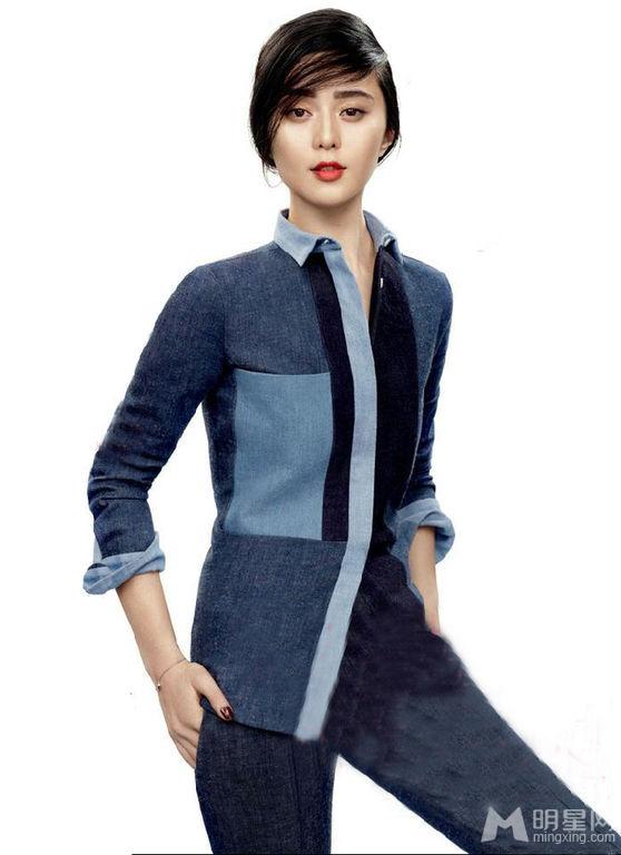 范冰冰登《VOUGE》显女王气质金九”封面女郎_图-2