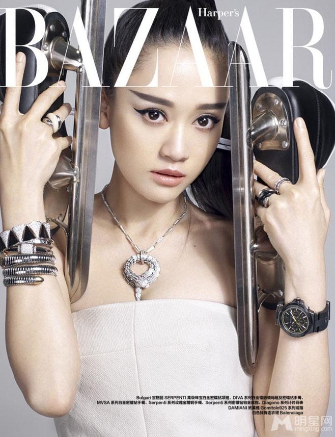 陈乔恩《时尚芭莎》最新写真大片被封运动女神_图-2