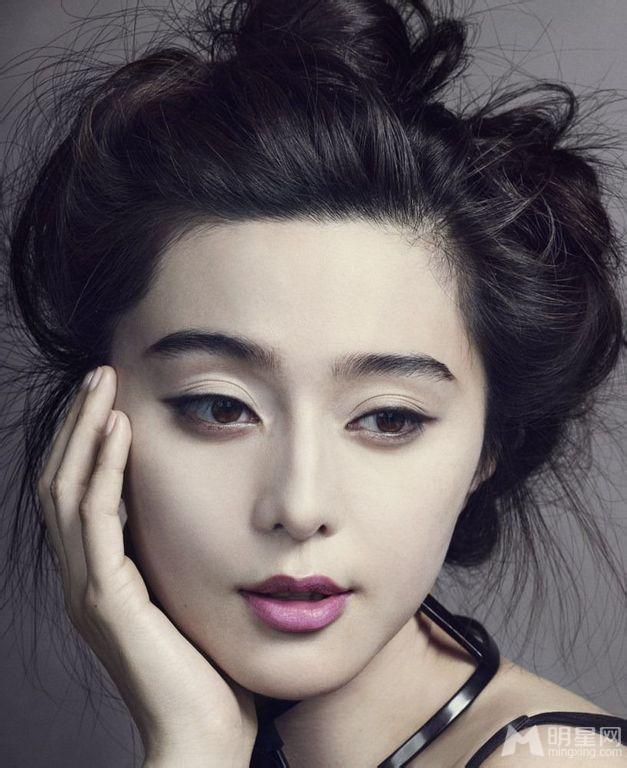 范冰冰复古妆容VOGUE杂志高清写真_图-3
