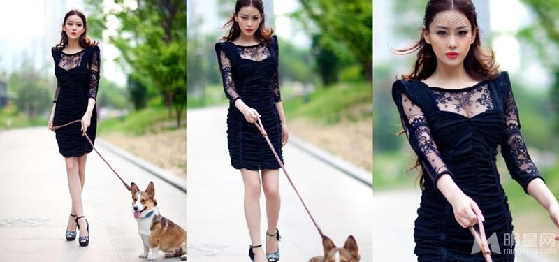 张馨予性感妖艳宫格写真尽显成熟诱惑_图-5