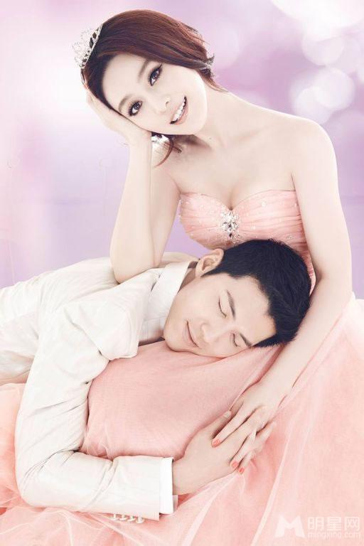 范冰冰金夫人婚纱写真第一弹酥胸外露展曼妙身姿_图-15
