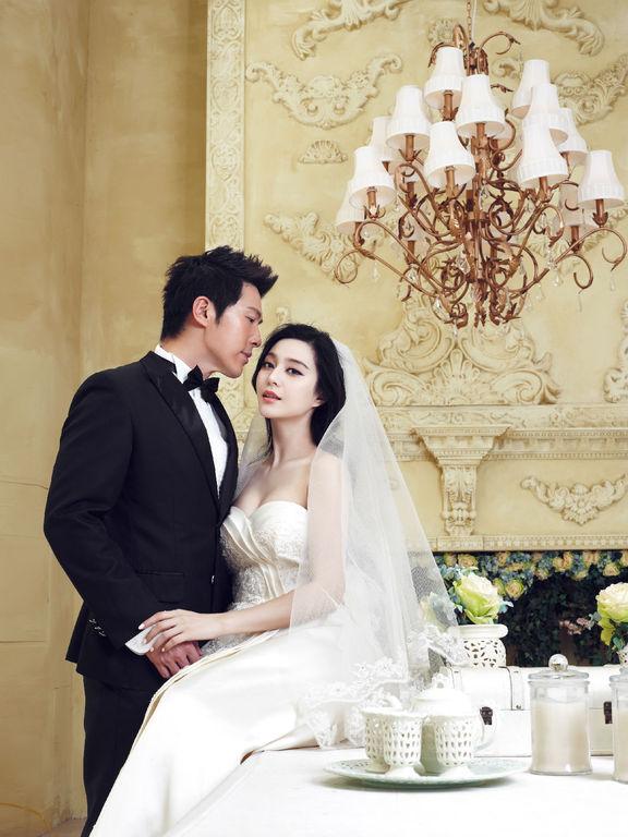 范冰冰金夫人婚纱写真第二弹酥胸外露展曼妙身姿_图-22