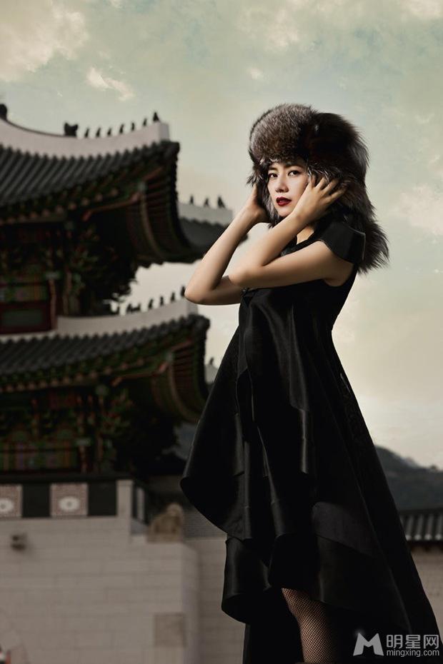 高圆圆《时尚芭莎》2011年1月复古造型惊艳又迷人_图-6