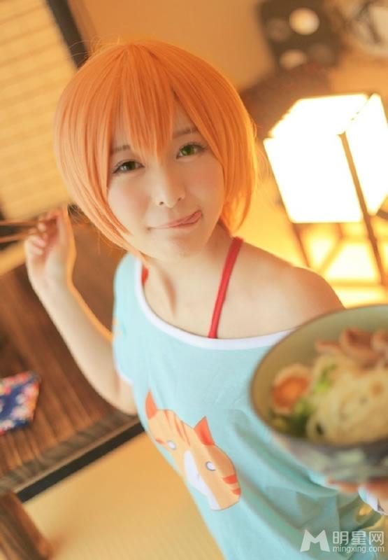 徐娇Cosplay星空凛粉嫩俏皮萌萌达_图-2