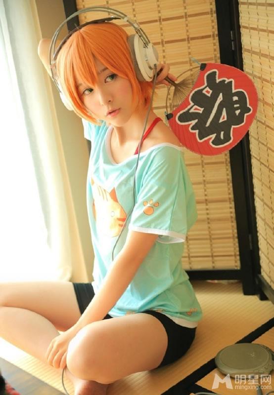 徐娇Cosplay星空凛粉嫩俏皮萌萌达_图-15