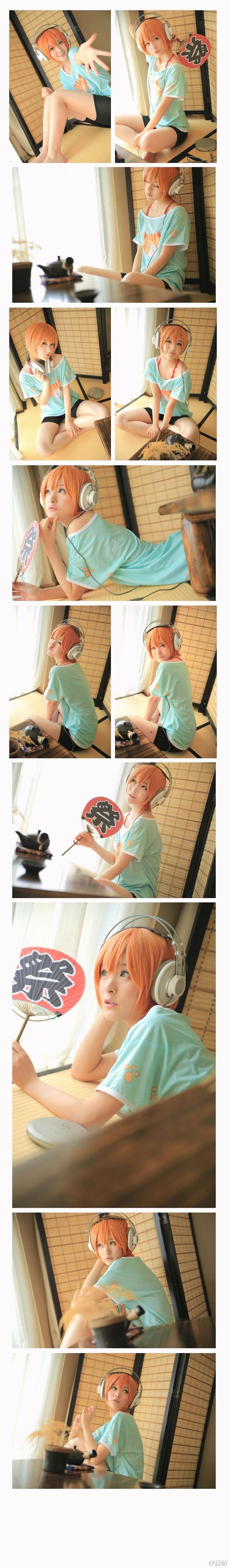 徐娇Cosplay星空凛粉嫩俏皮萌萌达_图-9